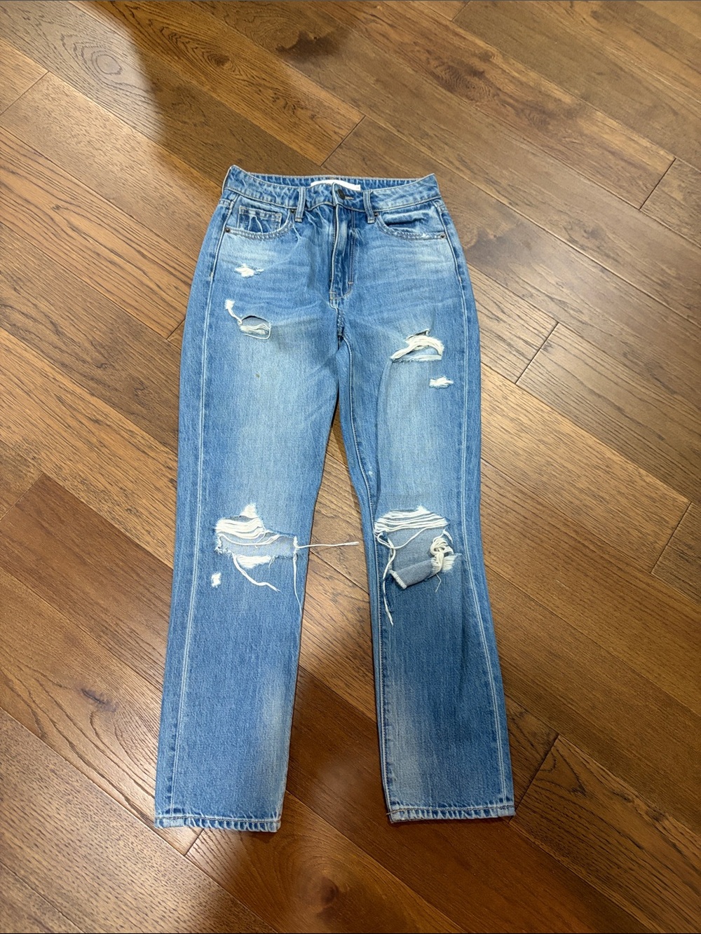 Classic Distressed Blue Women’s Jeans